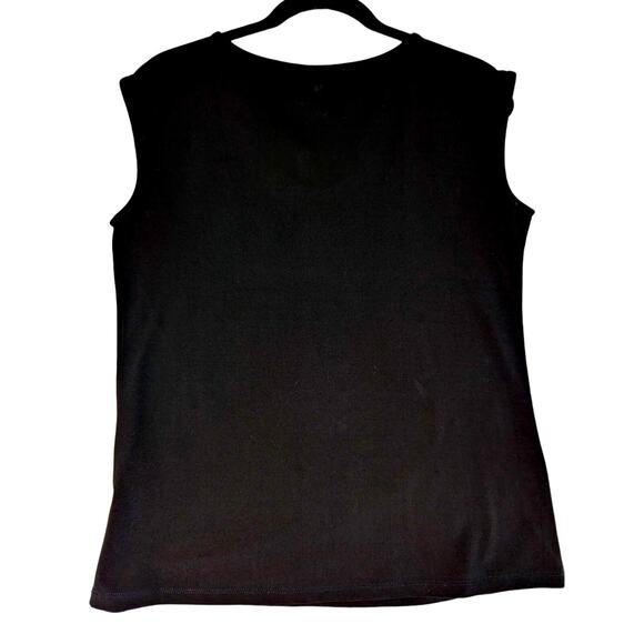 Calvin Klein Sz S poly/spun Bust36"gold color tab front W34" Top - Picture 3 of 6